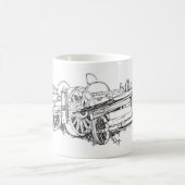 ワゴン引くこと マグカップ (中央)