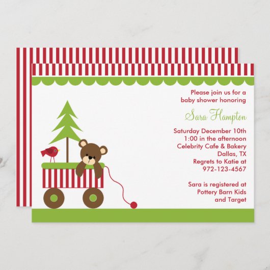 ワゴン招待状 招待状 (正面/裏面)