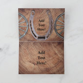 ワゴン素朴ホイールホースシューズウェスタンスタイルホリダ シーズンカード (内部)