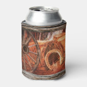 ワゴン素朴ホイールホースシューズ西スタイル缶Co 缶クーラー (缶正面)