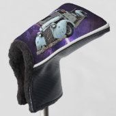 ワゴン素朴ホイールホースシューズ西スタイル ゴルフヘッドカバー (3/4 正面)