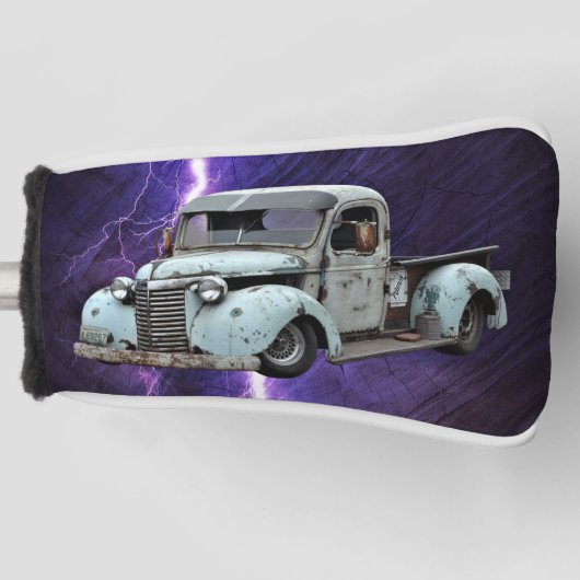 ワゴン素朴ホイールホースシューズ西スタイル ゴルフヘッドカバー (正面)