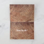 ワゴン素朴ホイールホースシューズ西スタイル サンキューカード (内部)