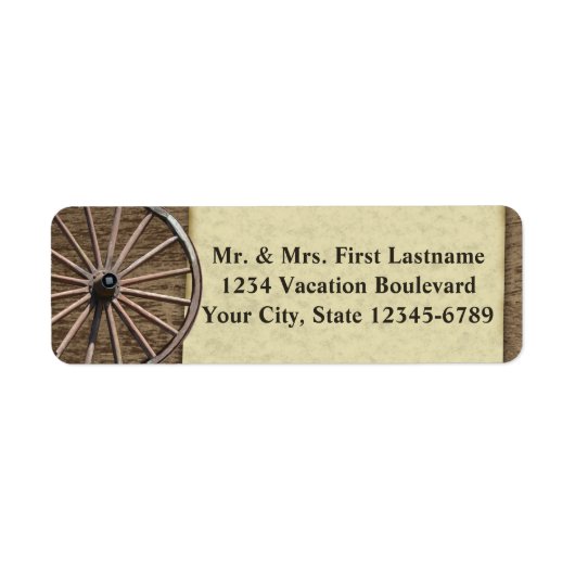 ワゴン素朴ホイール ラベル (正面)