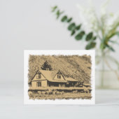 ワゴン車のギャップトレインステーション ポストカード (スタンド正面)