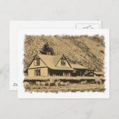 ワゴン車のギャップトレインステーション ポストカード (正面/裏面)