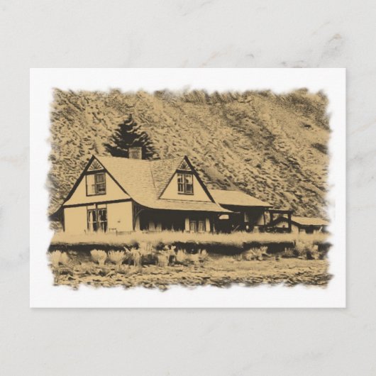 ワゴン車のギャップトレインステーション ポストカード (正面)