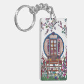 ワゴンKeychain -個人化して下さい キーホルダー (正面左)