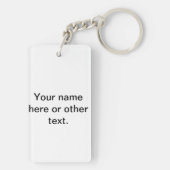 ワゴンKeychain -個人化して下さい キーホルダー (裏面)