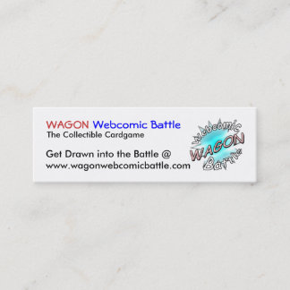 ワゴンWebcomicの戦いカード スキニー名刺