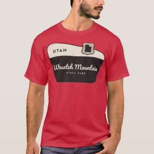 ワサッチマウンテン州パークユタウェルカムサイン Tシャツ