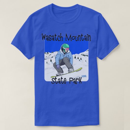 ワサッチマウンテン州パークユタ Tシャツ (デザイン正面)