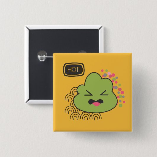 ワサビかわいい 缶バッジ (正面&裏面)