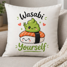 ワサビってる – かわいいかわいい寿司のダジャレ クッション