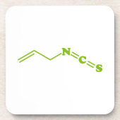 ワサビアリルイソチオシアン酸塩分子式 コースター (正面)