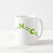 ワサビアリルイソチオシアン酸塩分子式 コーヒーマグカップ (正面右)