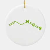 ワサビアリルイソチオシアン酸塩分子式 セラミックオーナメント (裏面)