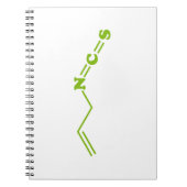 ワサビアリルイソチオシアン酸塩分子式 ノートブック (正面)