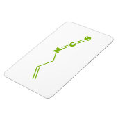 ワサビアリルイソチオシアン酸塩分子式 マグネット (左側)