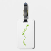 ワサビアリルイソチオシアン酸塩分子式 ラゲッジタグ (裏面縦)