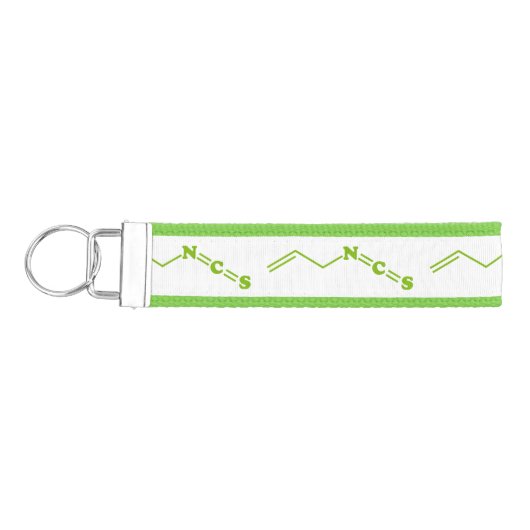 ワサビアリルイソチオシアン酸塩分子式 リストバンドキーホルダー (鍵左)