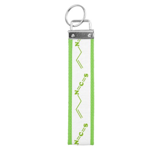 ワサビアリルイソチオシアン酸塩分子式 リストバンドキーホルダー (鍵トップ)