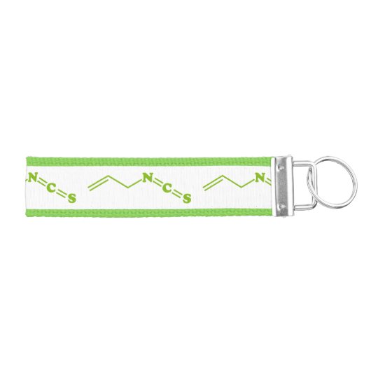 ワサビアリルイソチオシアン酸塩分子式 リストバンドキーホルダー (鍵右)