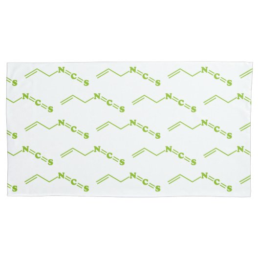 ワサビアリルイソチオシアン酸塩分子式 枕カバー (正面左)