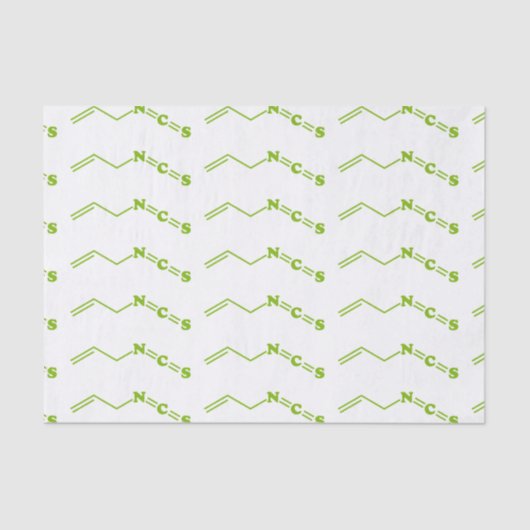 ワサビアリルイソチオシアン酸塩分子式 薄葉紙 (正面)