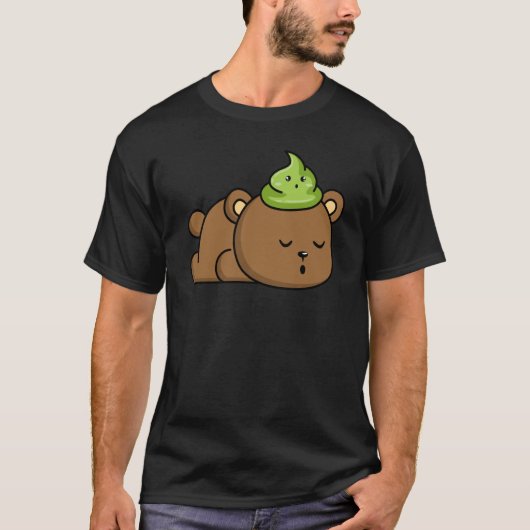 ワサビベアー わさび 辛味調味料 Tシャツ (正面)