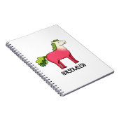 ワサビ 馬 面白い 馬 ジョーク ノートブック (右側)