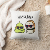 ワサベーフードワサビおもしろいプン クッション (ブランケット)