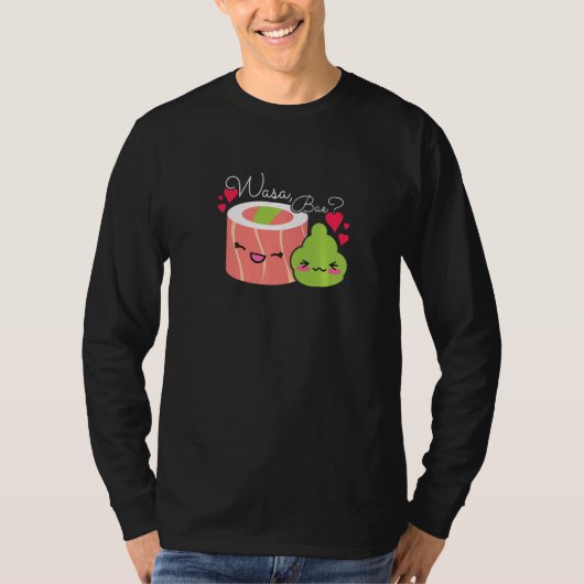 ワサベ寿司とわさび Tシャツ (正面)