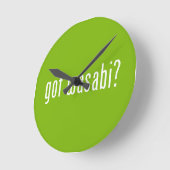 ワサ得ビ？ ラウンド壁時計 (傾斜)