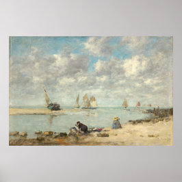 ワザーウーマンTrouville，ユージェーヌブダンファインアート ポスター