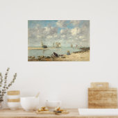 ワザーウーマンTrouville，ユージェーヌブダンファインアート ポスター (キッチン)