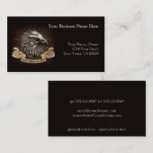 ワシおよびスクロール名刺 名刺 (正面/裏面)