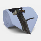 ワシが付いている首のタイ ネクタイ (ロール)