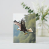 ワシが空を舞い上がる ポストカード (スタンド正面)