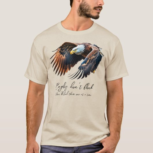 ワシが群れをなさない | Bald Eagle |メンズベーシック Tシャツ (正面)