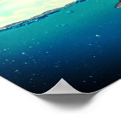 ワシが魚を捕まえる ポスター (角)