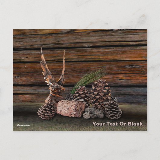 ワシとの静物生活 ポストカード (正面)