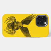 ワシとクモの頭蓋骨 iPhoneケース (裏面横)
