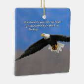 ワシと七面鳥の舞い セラミックオーナメント (右)