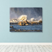 ワシと荒水 キャンバスプリント (インサイチュ (ウッドフロア))