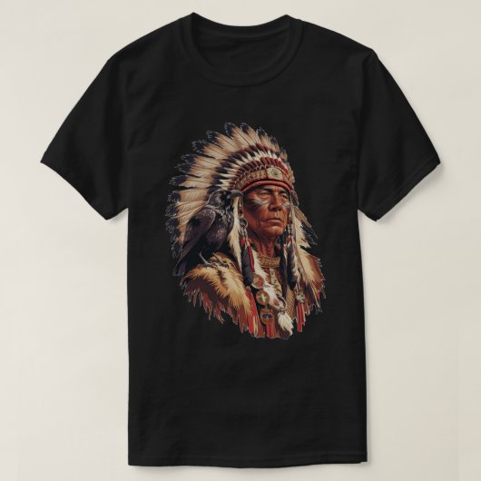 ワシのいるチーフ Tシャツ (デザイン正面)