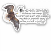 ワシのような羽 シール (正面)