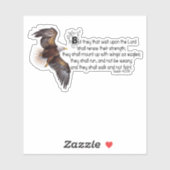 ワシのような羽 シール (シート)