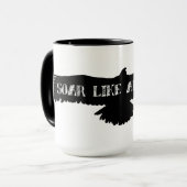 ワシのように上昇して下さい マグカップ (正面左)