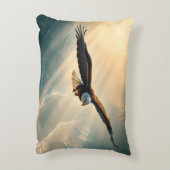 ワシのように羽を上げて舞い上がる | アクセントクッション (裏面(縦))